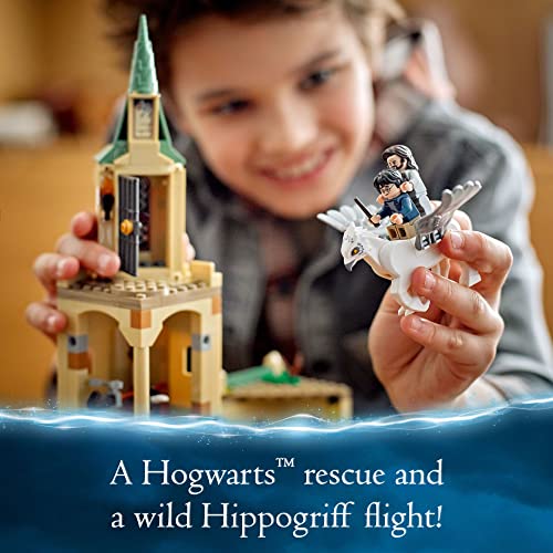 LEGO Harry Potter Hogwarts Courtyard: Sirius's Rescue 76401 Castle Tower Toy, Collectible Set