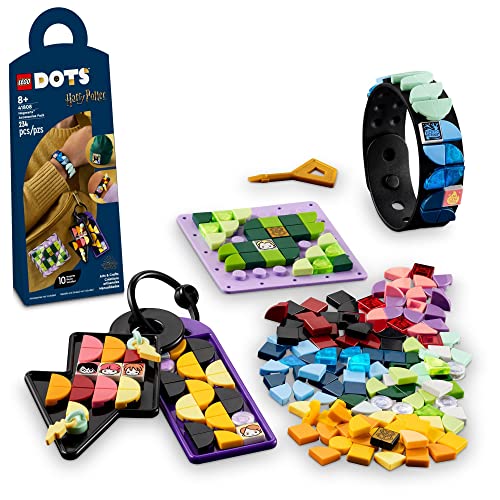LEGO DOTS Hogwarts Accessories Pack 41808, Harry Potter Themed Jewelry Making Kit