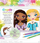 CRAYOLA | Creations Young Makeup Artist Large Stickers and Stencils Art Kit, 40 Pages