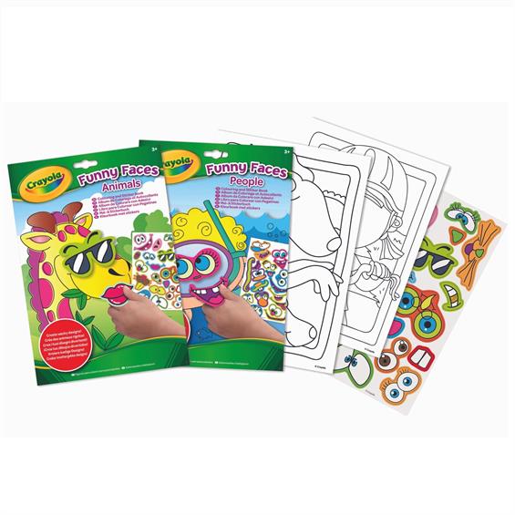 CRAYOLA | Coloring page "Funny animals", 24 pages and additional stickers