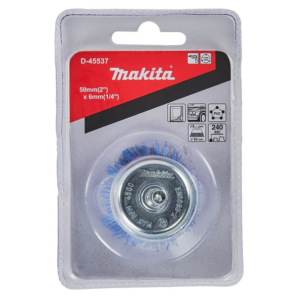 Makita D-45537 Nylon cup brush for final processing 50x6mm