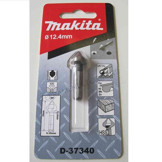 Makita D-37340 Countersink 3 edges 12.4mm 12.4x35