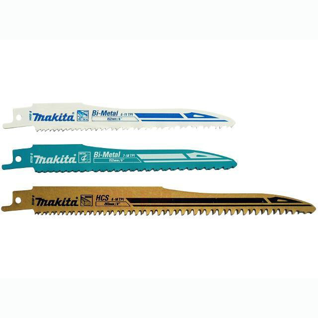 Makita B-13677 Set of saw blades 3 pcs (BiM for metal 1.5-8mm; BiM for aluminum; HCS for wood)