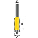 Makita D-47743 Chamfer milling cutter 2 blades 12.7x26x68.5 mm