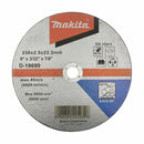 Makita D-18699 Cutting disc for metal 230x2.5 30S, flat.