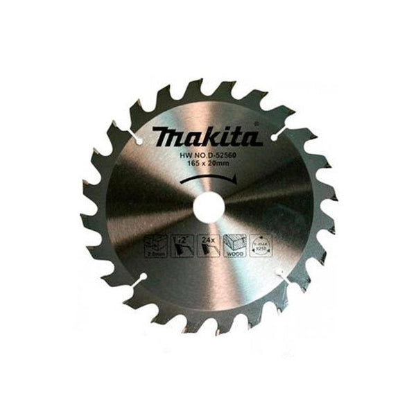 Makita D-52560 TCT wood disc 165mm x 20mm x 24T