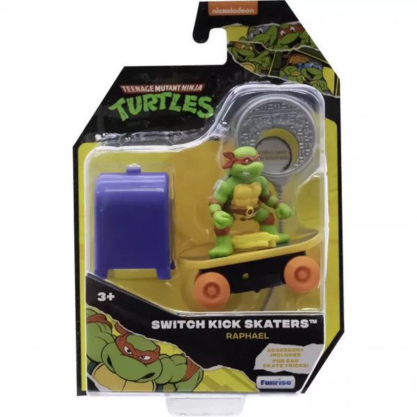 Funrise | TMNT Playset - Classic Skateboarder with Raphael Launcher
