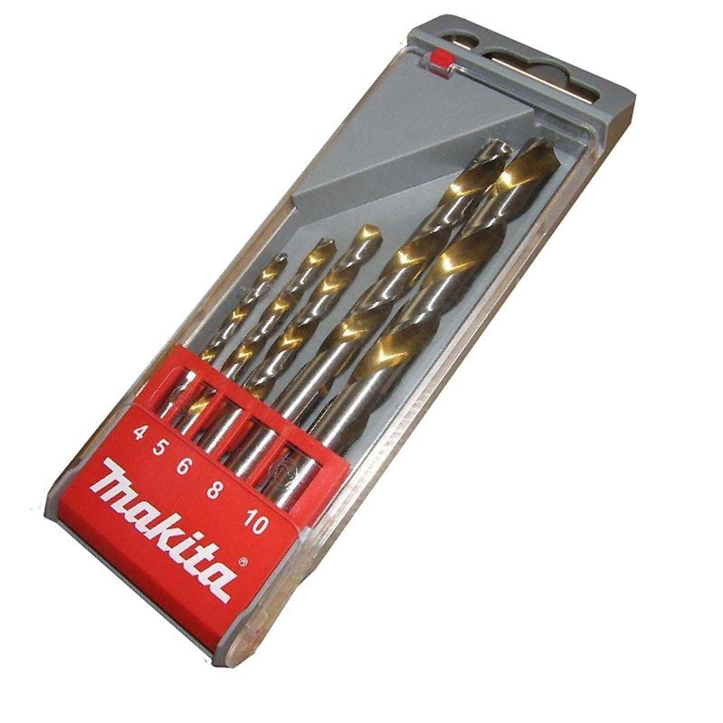 Makita D-30514 Set of HSS metal drill bits 1-13mm 4-8mm (5 pieces)