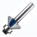 Makita P-79077 Milling cutter for edge processing with a bearing guide T.S.T. 45° 18 mm shank 12 mm