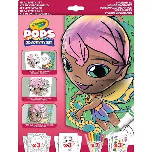 CRAYOLA | POPS 3D Set for creativity "Magical world" with 7 felt-tip pens