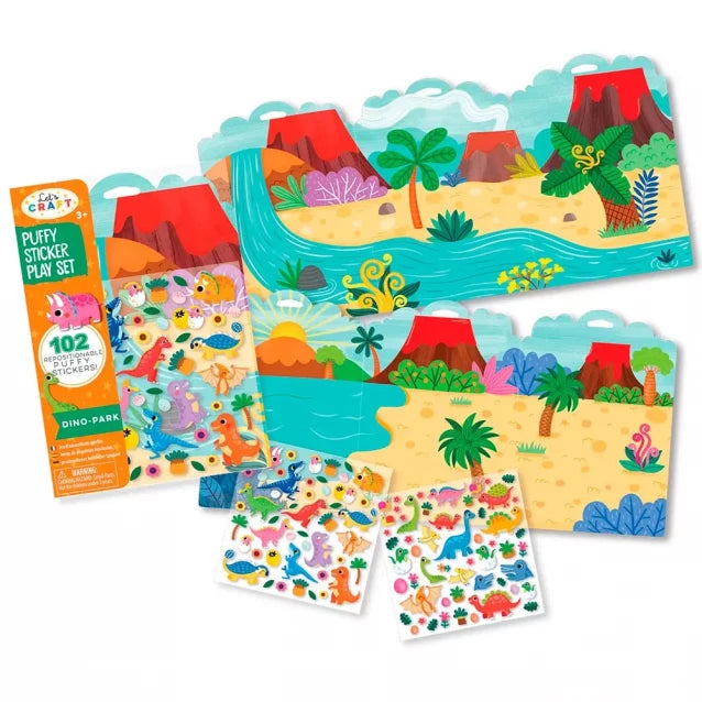 LETS CRAFT | Educational set "Fantastic worlds - dino park"