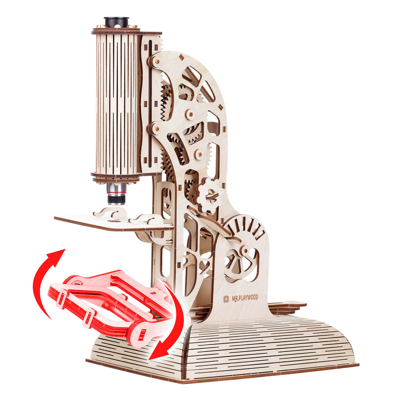 Mr. Playwood | Microscope | Mechanical Wooden Model