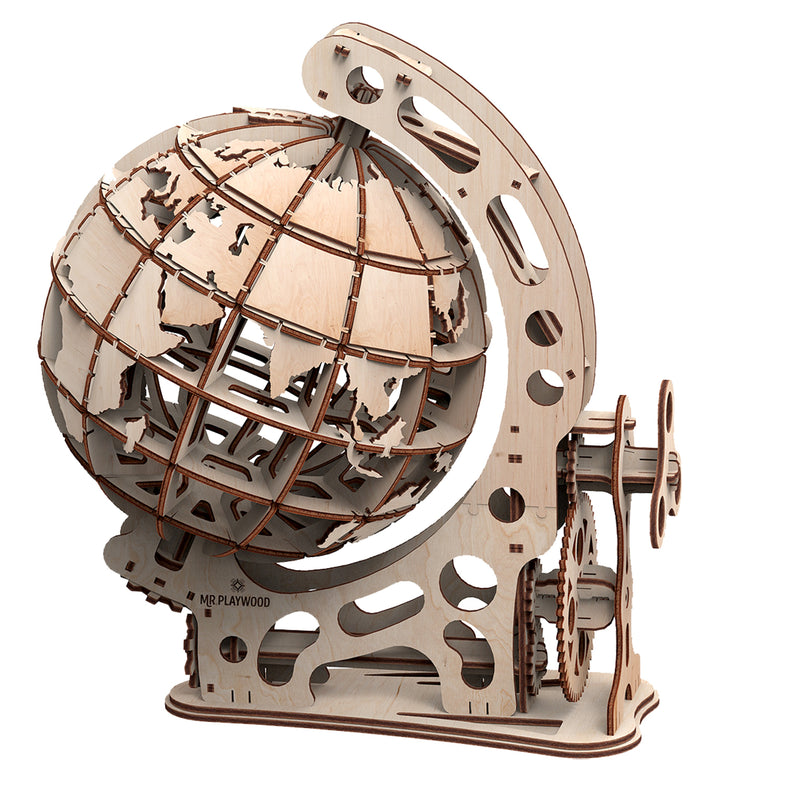 Mr. Playwood | Globe | Mechanical Wooden Model
