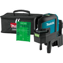 Makita SK106GDZ 12V CXT Self-Level Cross-Line/4 Pt. Green Laser