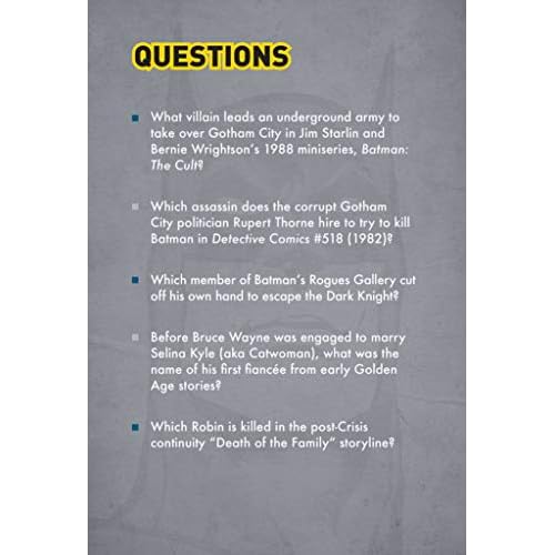 DC Comics: Batman Pop Quiz Trivia Deck