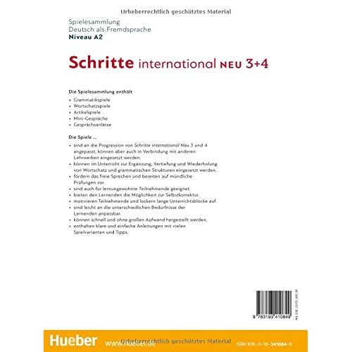 SCHRITTE INT.NEU 3+4 Spielesammlung (German Edition)