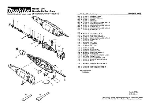 Makita 181675-5-0459 Housing Set Original Replacement Part 906