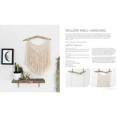 Macramé at Home: Add Boho-Chic Charm to Every Room with 20 Projects for Stunning Plant Hangers, Wall Art, Pillows and More