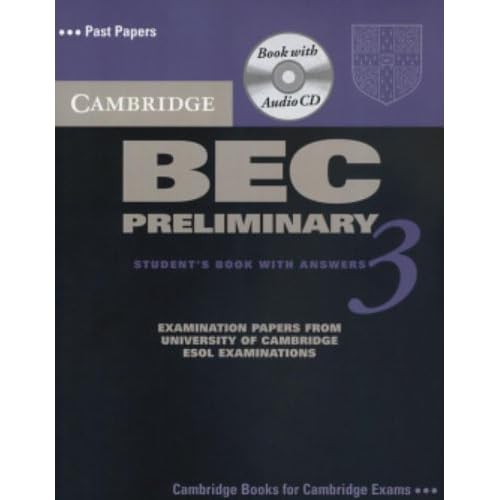 CAMB.BEC PRELIMINARY 3 - SB W/KEY + A/CD