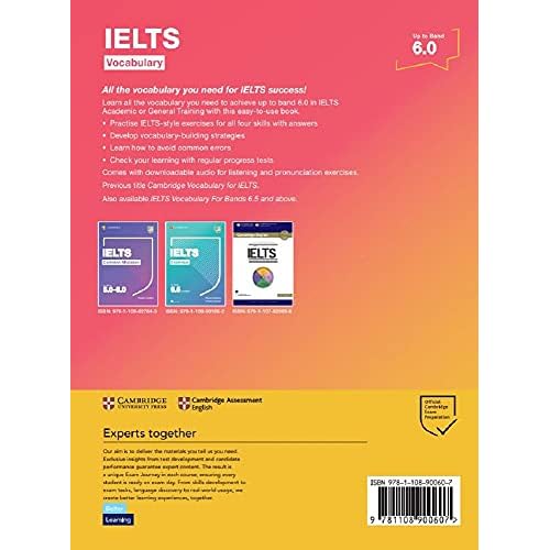 IELTS Vocabulary Up to Band 6.0 With Downloadable Audio (Cambridge Vocabulary for Exams)