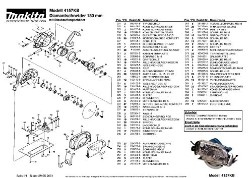 Makita 266046-8-3367 Sheet Metal Screw PT 5x50 Original Replacement 4157 KB