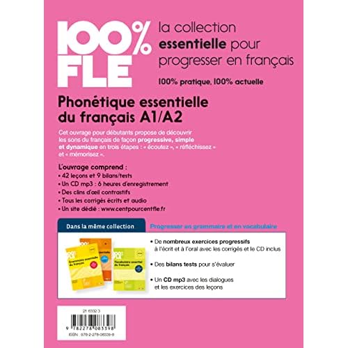 Phonétique essentielle du français niveau A1 A2 - Livre + CD mp3 (French Edition)