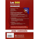 Les 500 Exercices de Grammaire, Niveau B2 (French Edition)