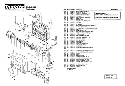 Makita 152577-2 Housing without Bearing Replacement Part