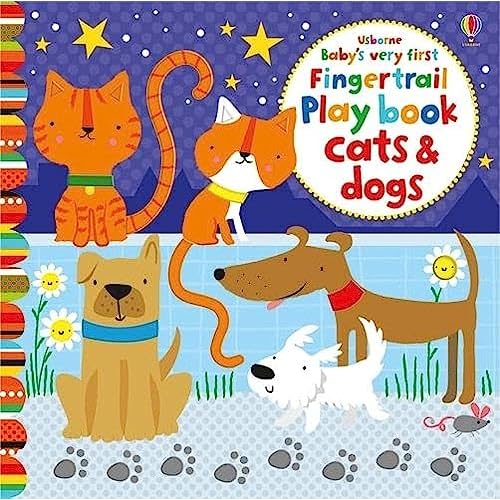 Baby's Very First Fingertrail Play book Cats & Dogs