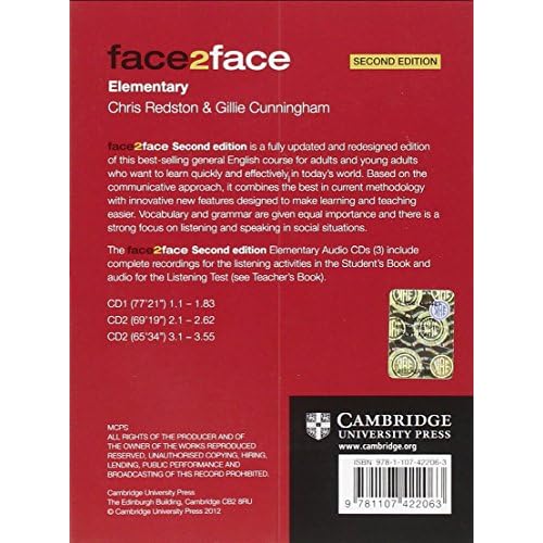 face2face Elementary Class Audio CDs (3)