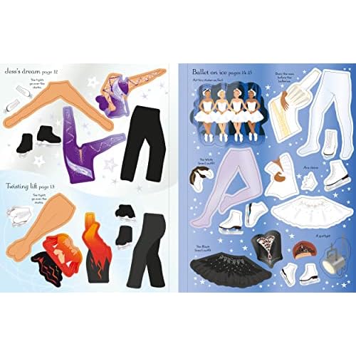 Sticker Dolly Dressing Ice Skaters