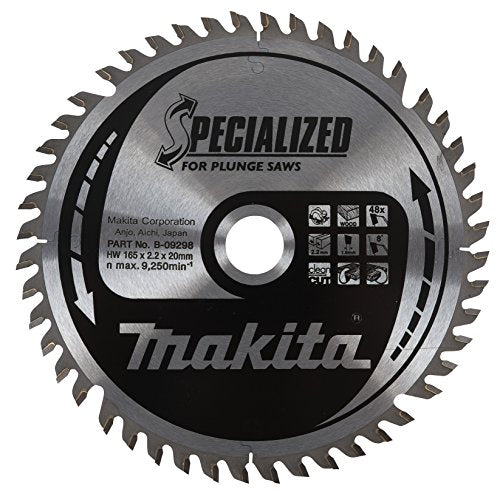 Makita B-33015 SPECIALIZED 165x20 mm 48T deep-cutting wood saw blade