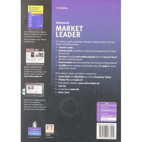 Market Leader Advanced Teacher's Resource Book with Test Master CD-ROM