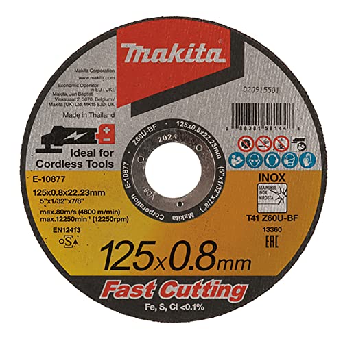 Makita E-10877 Cutting disc Z60T 125x0.8x22.23