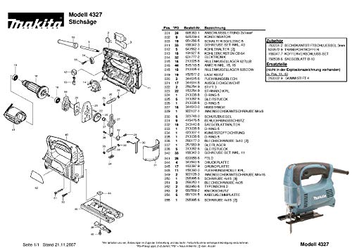 Makita 153254-9 Gear Complete Replacement Part