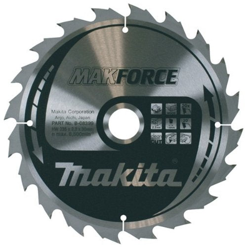 Makita B-08501 MAKFORCE Saw Disc 210x2.4 Rim 1.6mm 40Z 20 Degree 30 Axle