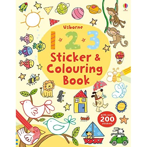 123 Sticker and Colouring Book (Sticker and Colouring Books)