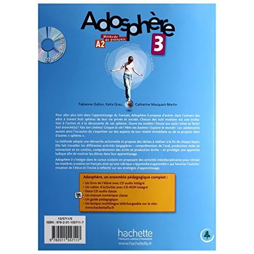 Adosphère 3 - Livre de l'Élève + CD Audio: Adosphère 3 - Livre de l'Élève + CD Audio Encarté (Adosphere) (French Edition)