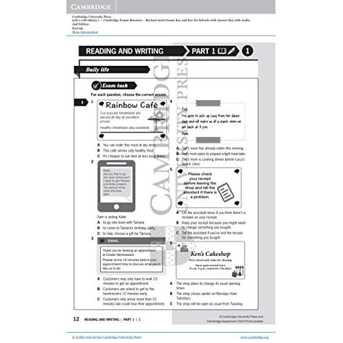 Exam Booster for A2 Key and A2 Key for Schools with Answer Key with Audio for the Revised 2020 Exams: Photocopiable Exam Resources for Teachers (Cambridge English Exam Boosters)