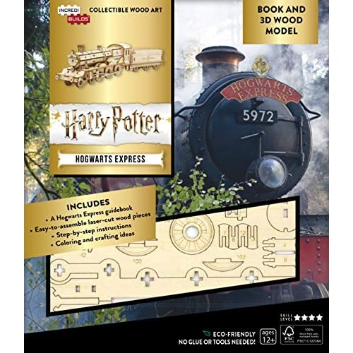 IncrediBuilds: Harry Potter: Hogwarts Express Book and 3D Wood Model: A Behind-the-Scenes Guide to the Magical Train