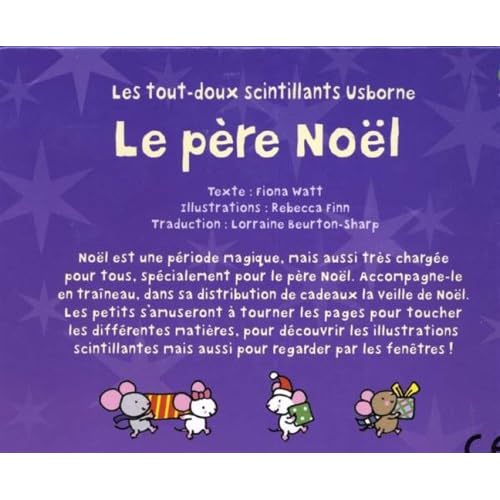 Le père Noël - Les tout-doux scintillants Usborne