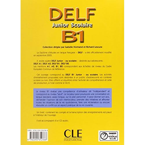 Delf Junior Scolaire B1: 200 Activites (French Edition)