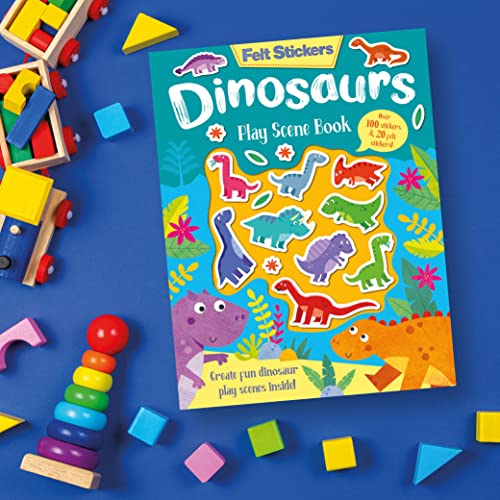 Felt Stickers Dinosaur Play Scene Book: 1