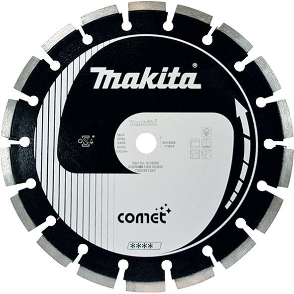 Makita B-13275 COMET diamond disc for asphalt, segment 350x25.4(20) mm, dry/wet