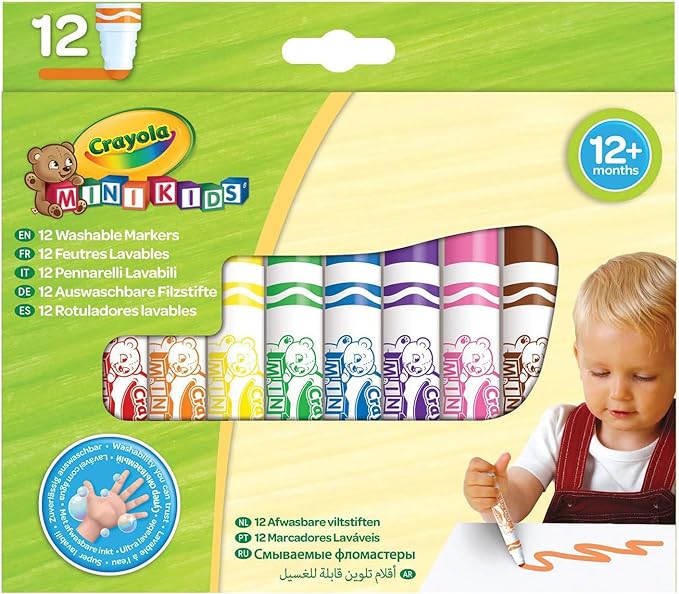 CRAYOLA | Mini Kids My first markers (washable), 12 pcs