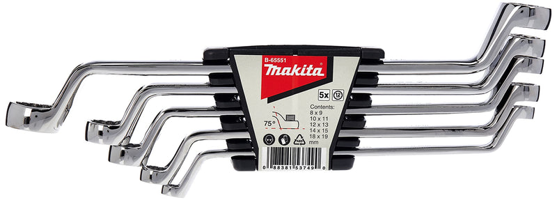 Makita B-65551 5 Piece Double Box Spanner Set