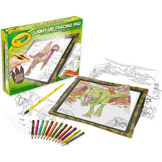 CRAYOLA | Game panel for creativity with illumination "Dinosaurs"