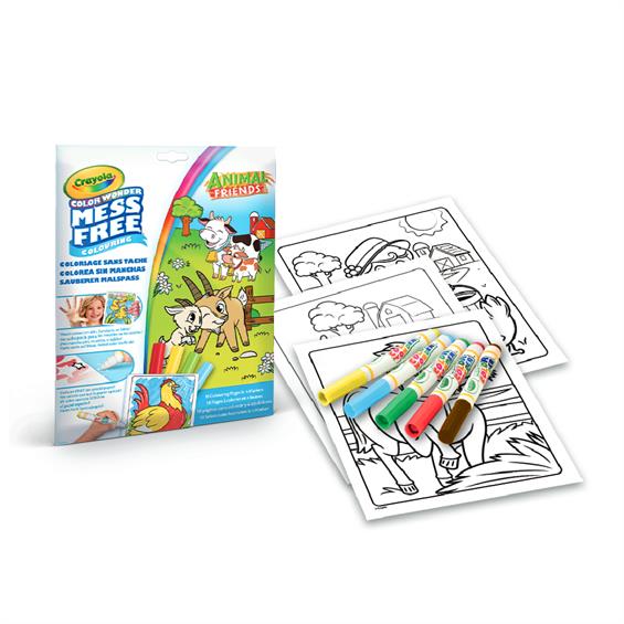 CRAYOLA | Coloring page Color Wonder "Animals", 18 pages