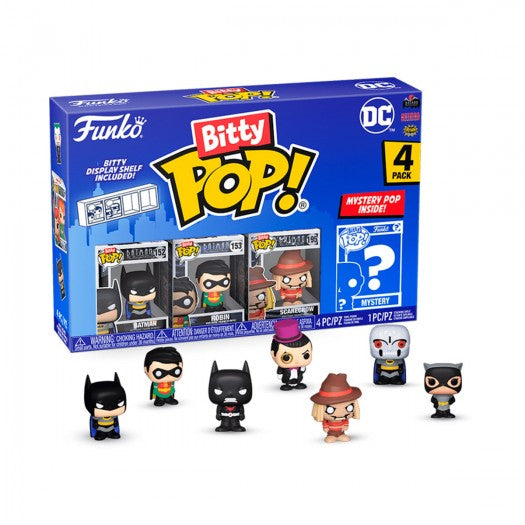 Funko Bitty Pop! Mini Collectible Toys - DC (Styles May Vary) 4 in Pack