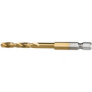 Makita B-51063 HSS-TiN 12x102(50) 1/4Hex drill for impact drilling.